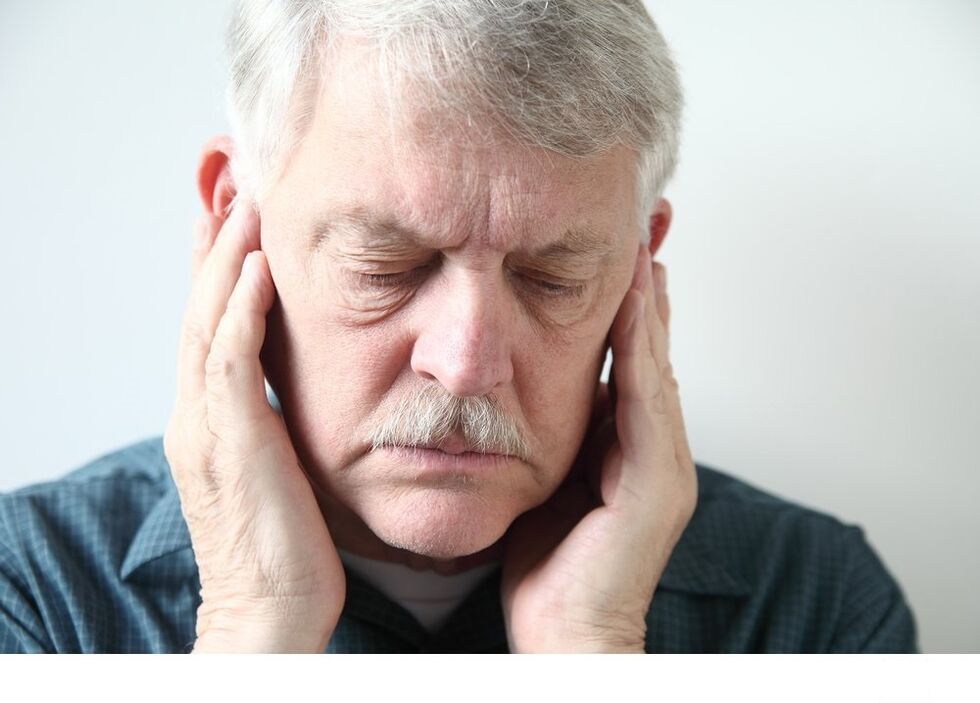 Pain with arthrosis of the mandibular mandom